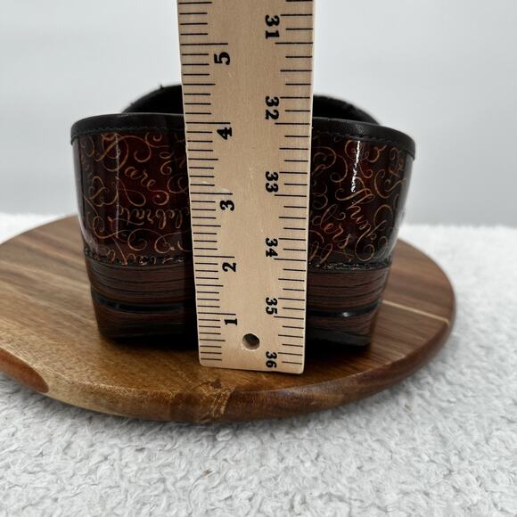 Dansko Shoes Womens US 9 39 Brown Limited Edition 30th Anniversary Clogs Leather - Picture 10 of 11